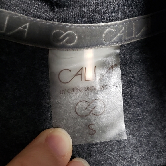 Calia Effortless Waterfall Drape Open Cardigan Style Duster Pockets Thumbholes S - Picture 12 of 13